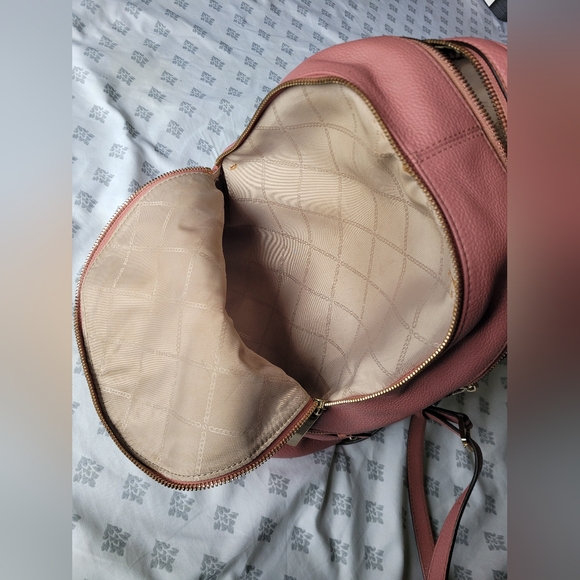 MICHAEL Michael Kors Rhea Zip Pink Medium Size Backpack - Picture 6 of 11